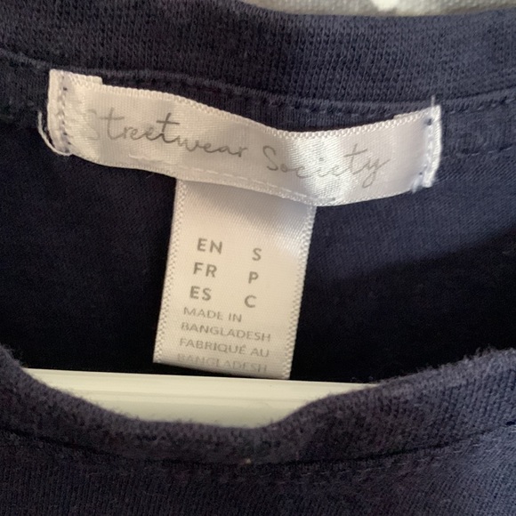 COPY - Sorry I wasn’t listening crop t shirt reworked small - Picture 2 of 5